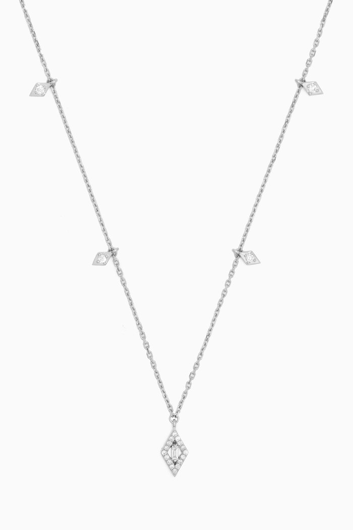 

Delicatesse Diamond Necklace in 18kt White Gold