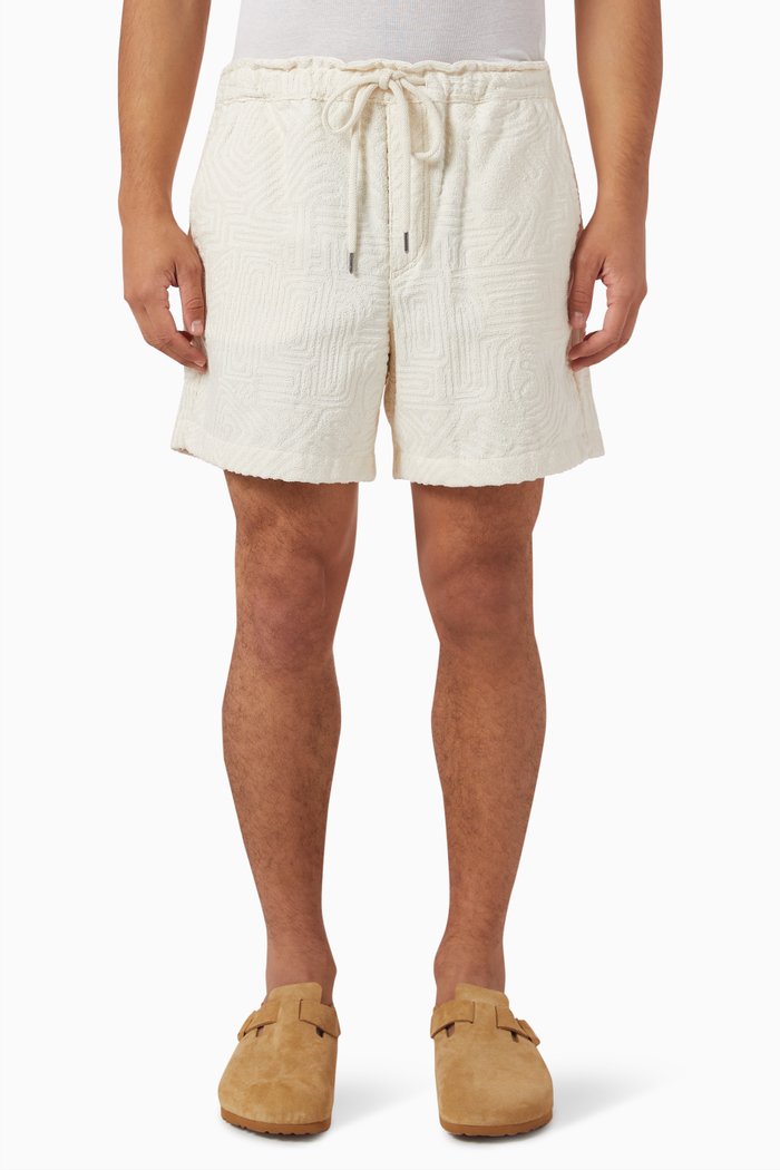 

Golconda Shorts in Jacquard-woven Terrycloth, Neutral