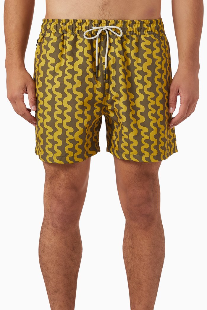 

Twine Swim Shorts in Nylon, Yellow