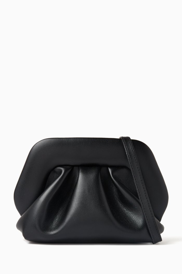 

Mini Gea Clutch Bag in Vegan Fabric, Black