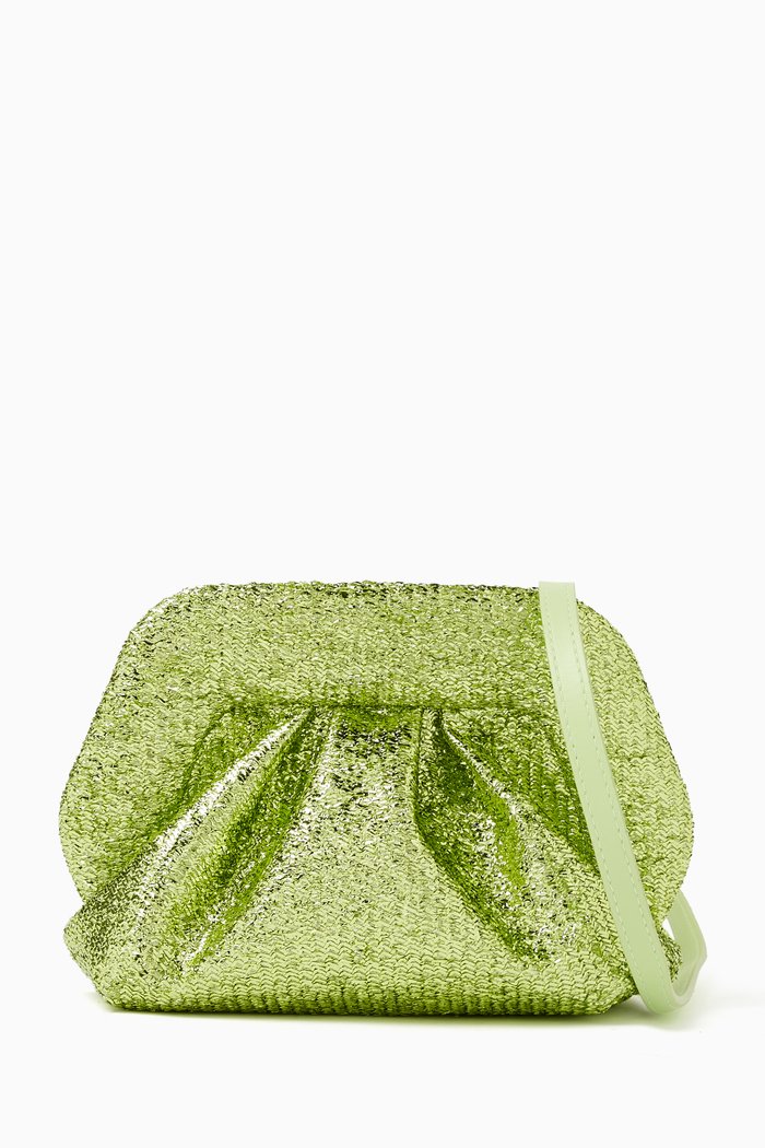 

Mini Gea Sparkling Clutch Bag, Green