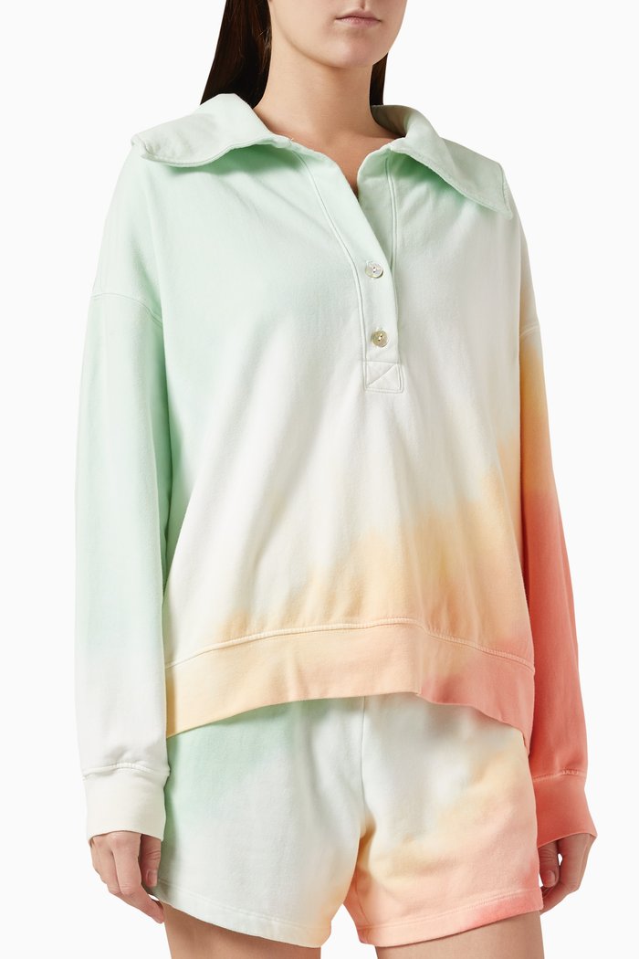 

Brooklawn Ombre Sweatshirt in Cotton, Orange