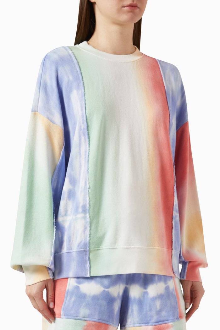 

Palmer Patchwork Sweatshirt in Cotton-blend, Orange