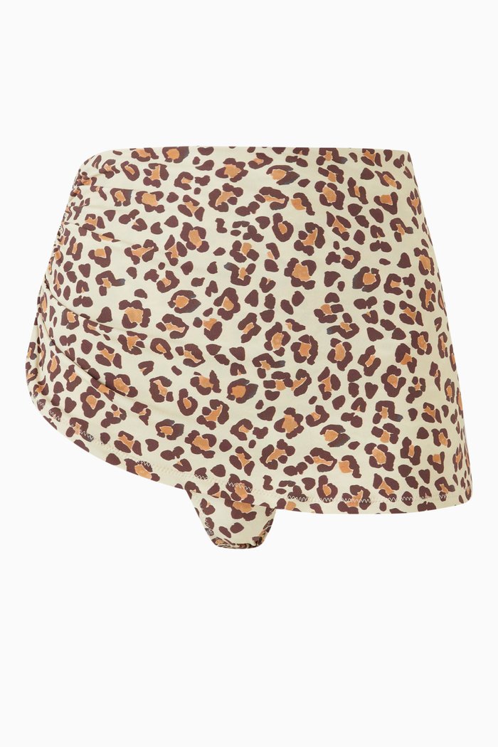 

The Rouch Skirt-style Briefs in Matte Lycra, Brown