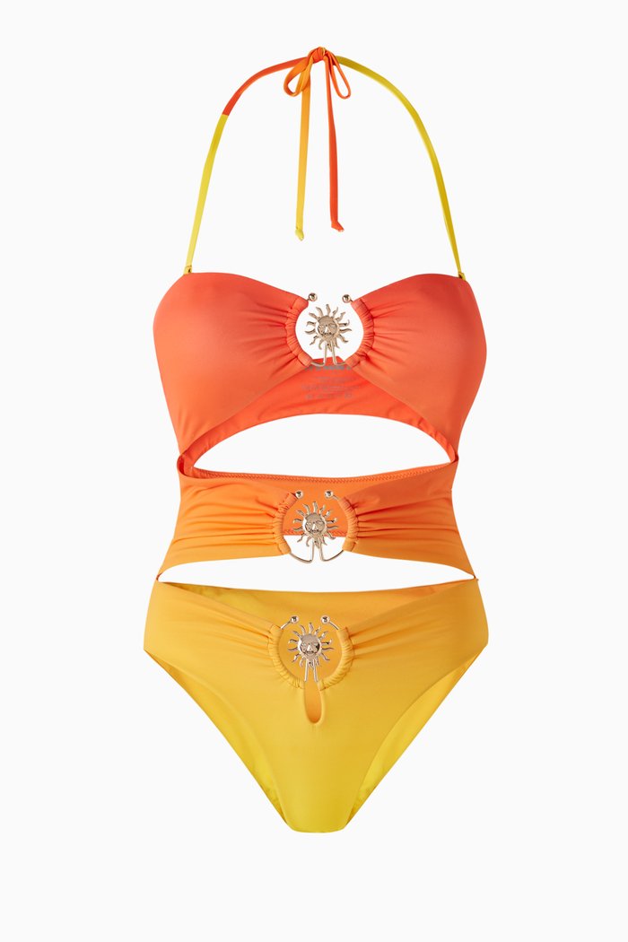 

The Soliel One-piece Swimsuit in Matte Lycra, Orange