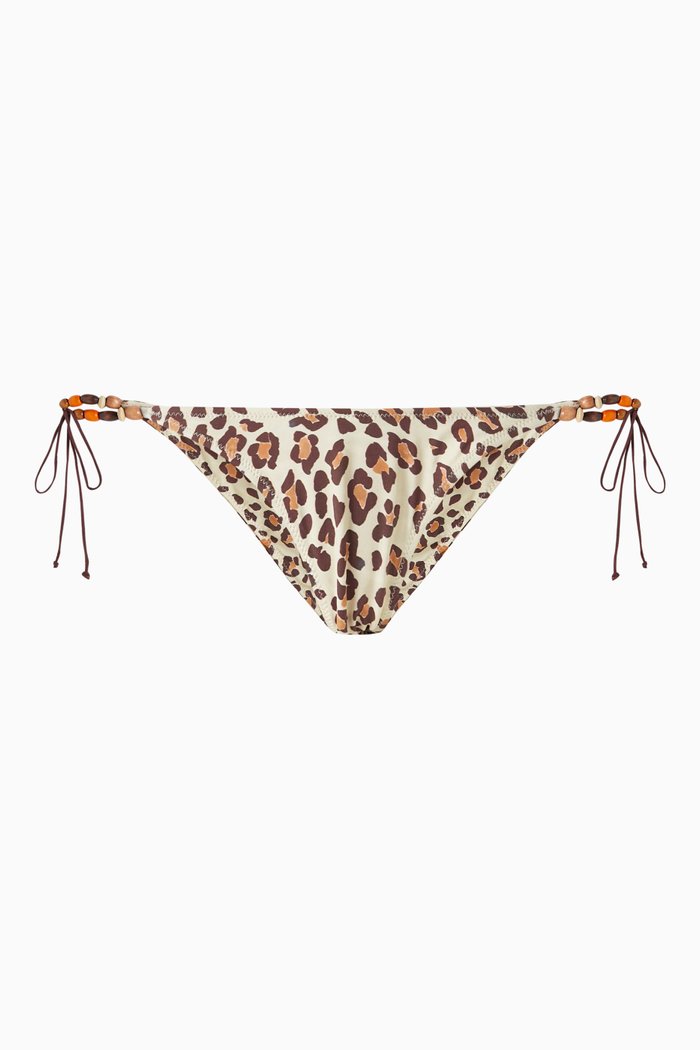 

90’s Bikini Briefs in Stretch Nylon, Brown