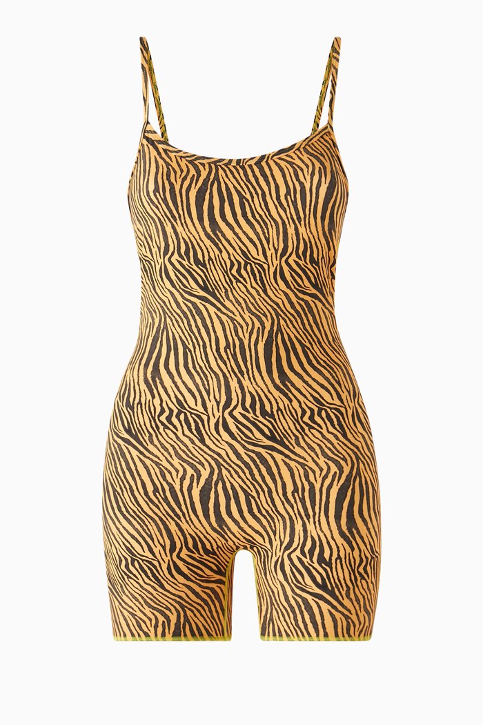 

The Contour Onesie in Compression Lycra, Multicolour