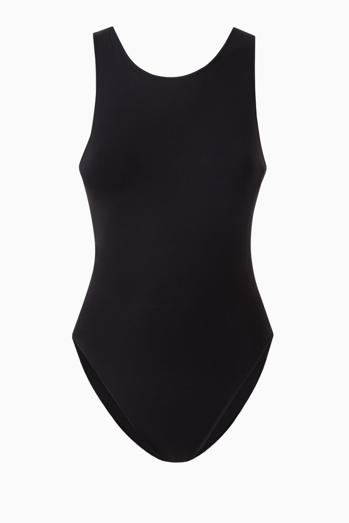 

The Contour Bodysuit in Compression Lycra, Black