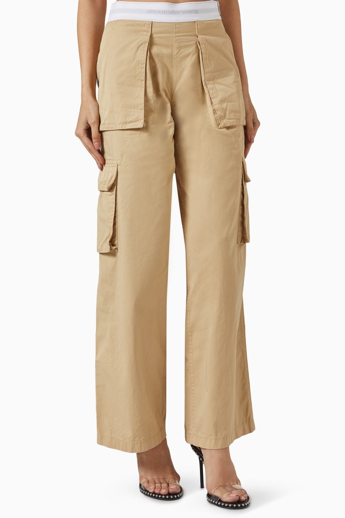 

Cargo Rave Pants in Cotton-twill, Neutral