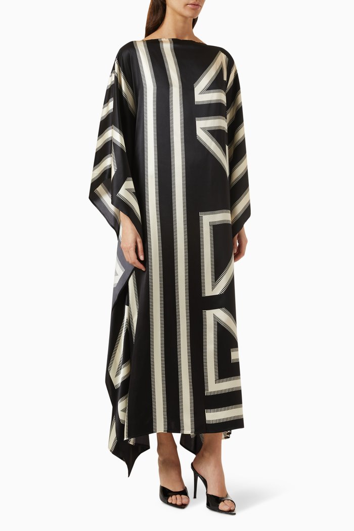 

Agnelli Maxi Dress in Silk-crepe, Black