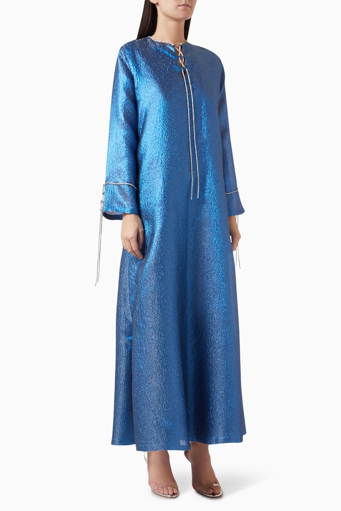 

Rope Kaftan in Organza, Blue