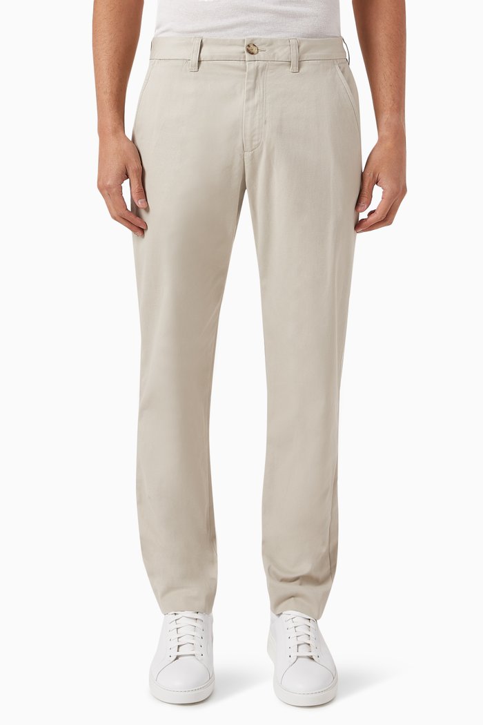 

Relaxed-fit Chino Pants in Cotton, Neutral
