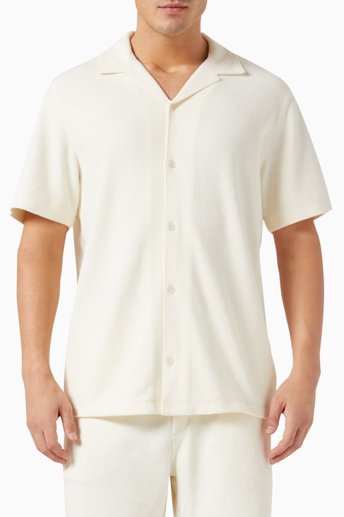 

Bouclé Shirt in Cotton-blend, Neutral