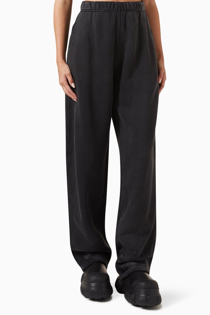 

High-rise Sweatpants in Terry, Black