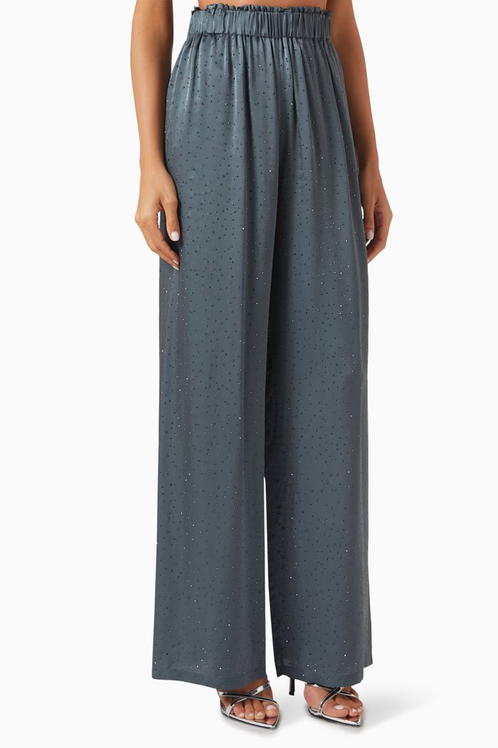 

Elasticated Waistband Pants, Green