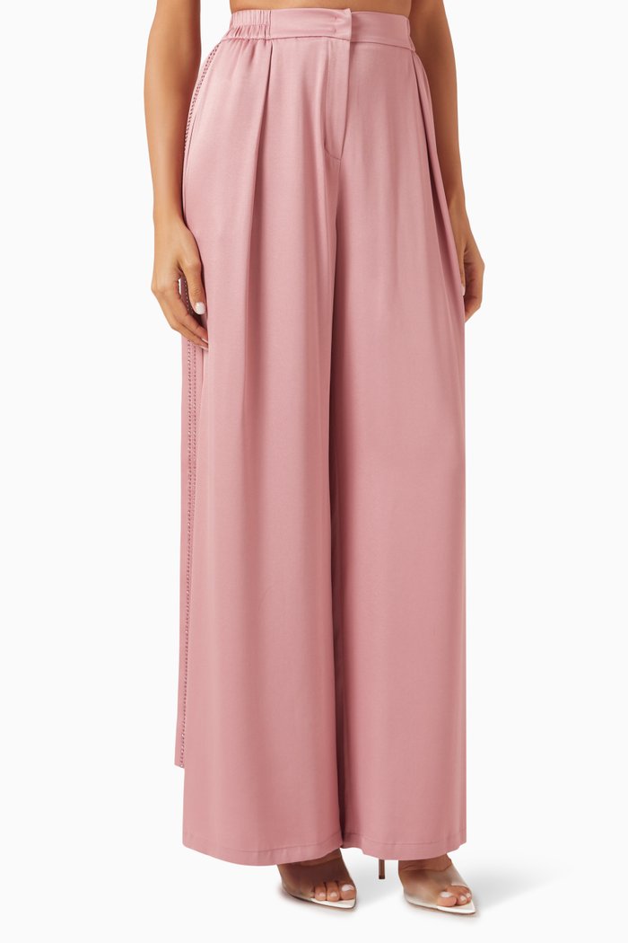 

Elasticated Waistband Pants, Pink