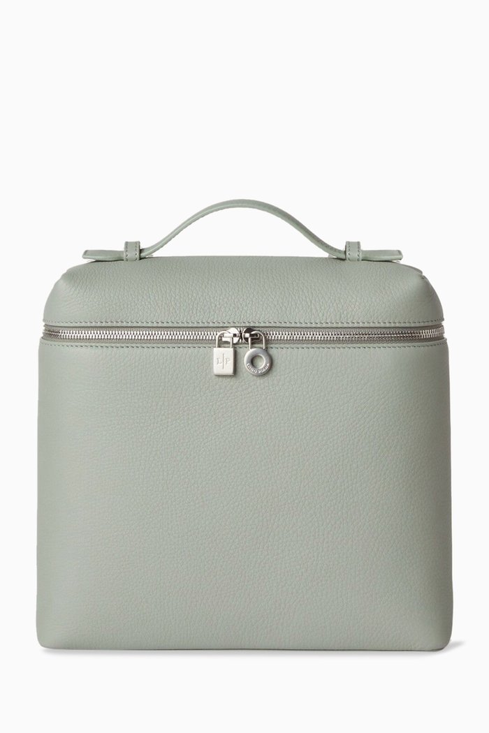 

Extra Pocket L23.5 Backpack in Calfskin Leather, Blue