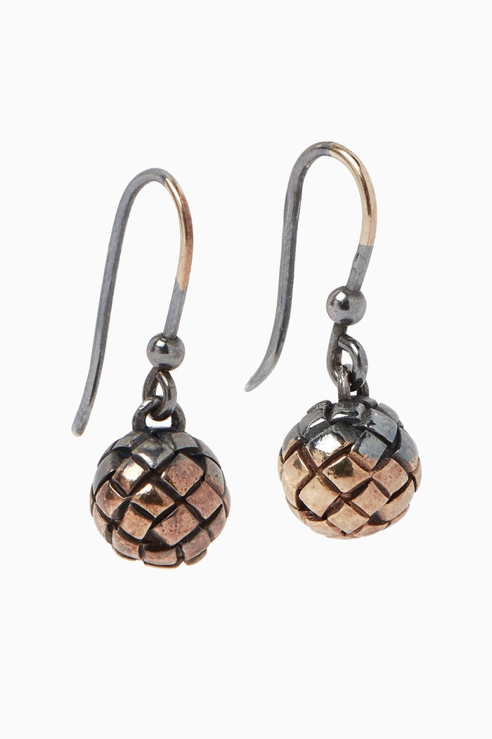 

Intrecciato Engrave Dangling Earrings, Silver
