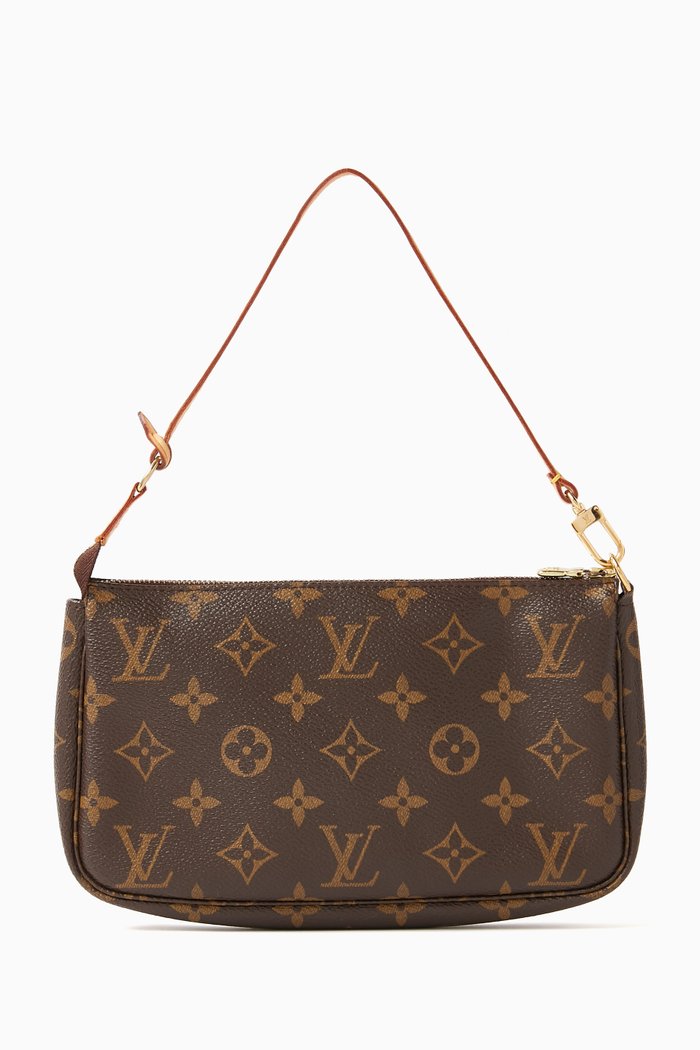 

Mini Pochette Accessoires Bag in Monogram Canvas, Brown