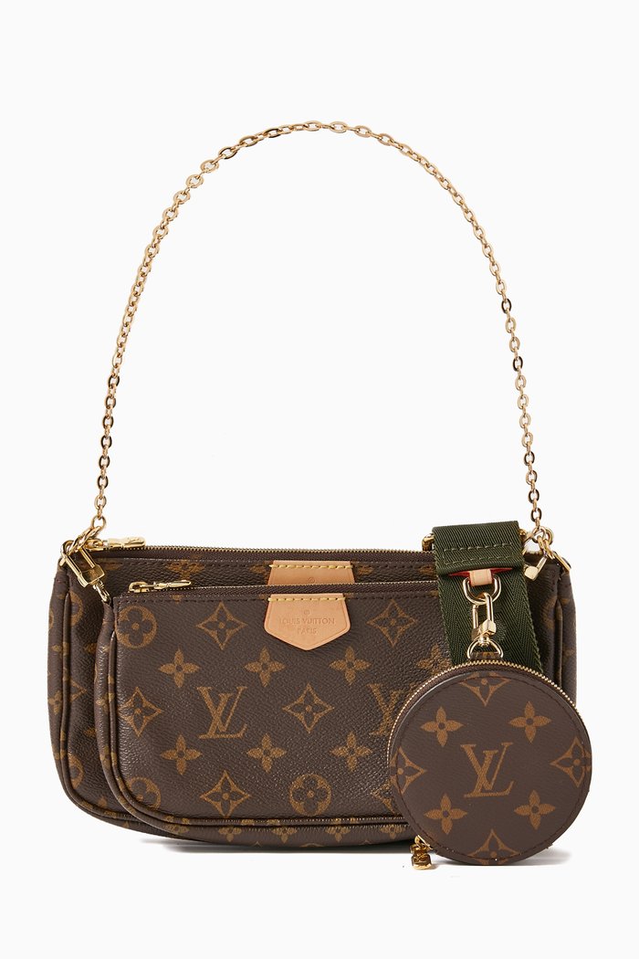 Multi Pochette Accessoires Bag in Monogram Canvas, Brown