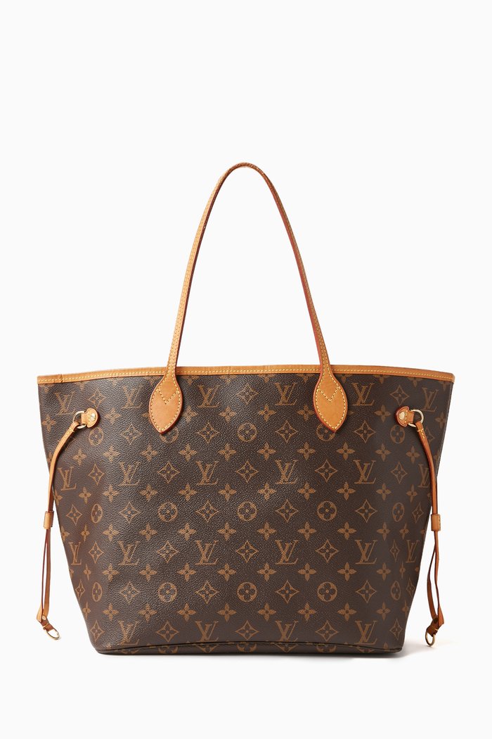 Neverfull MM Tote Bag in Monogram Canvas, Brown