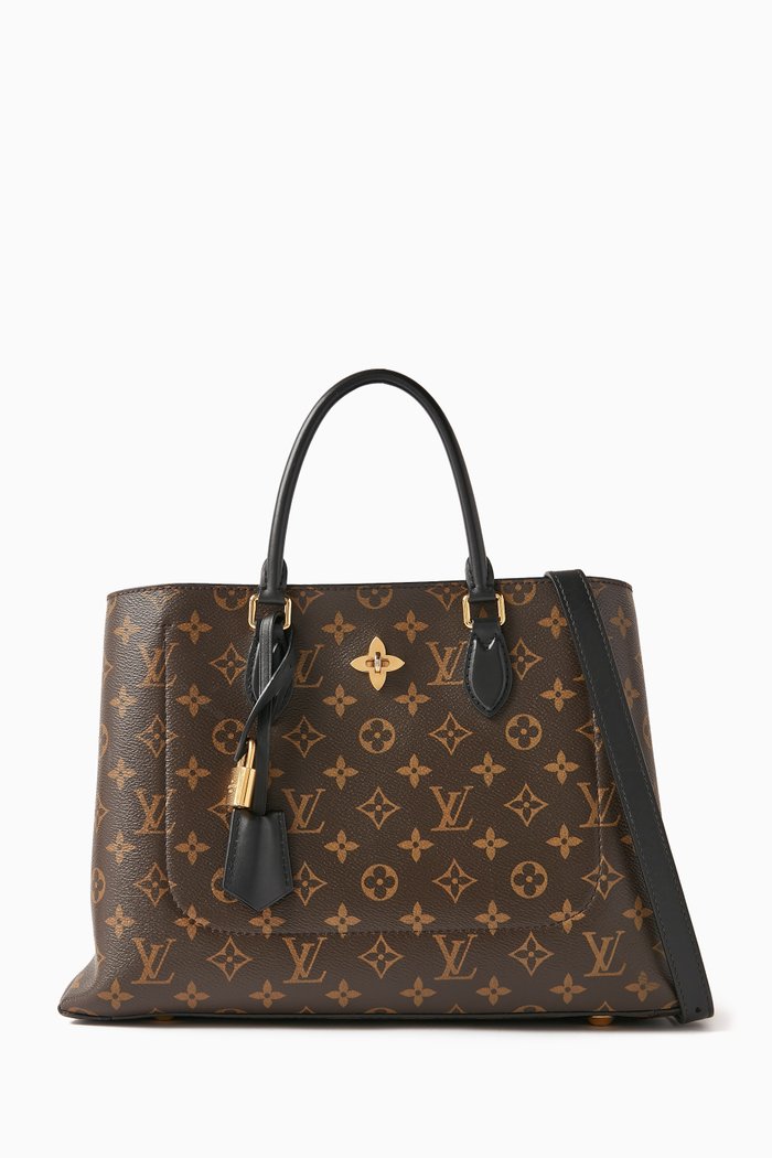 

Flower Tote Bag in Monogram Canvas, Brown