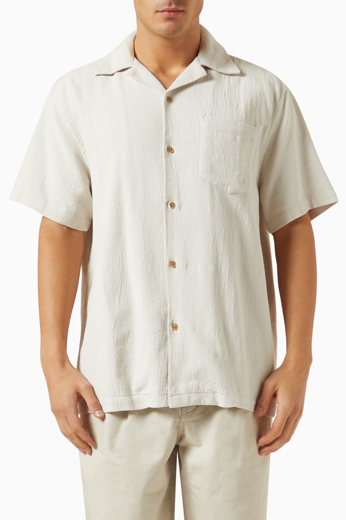 

Cany Shirt in Bouclé Knit, White
