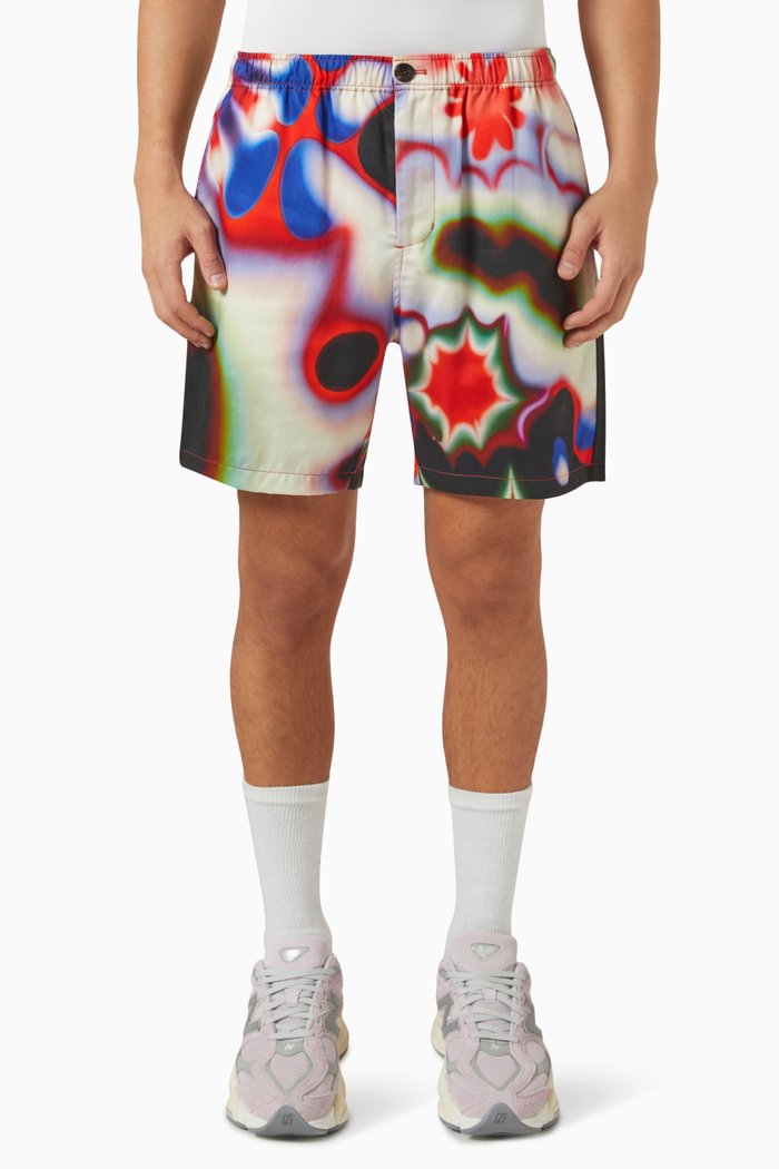 

Poppy Print Shorts in Nylon, Multicolour
