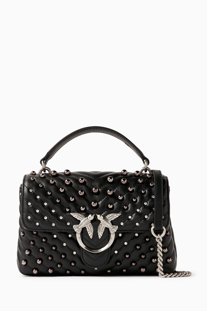 

Mini Lady Love Puff Bag in Nappa Leather, Black