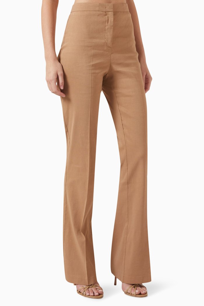 

Hulka Pants in Linen-blend, Neutral