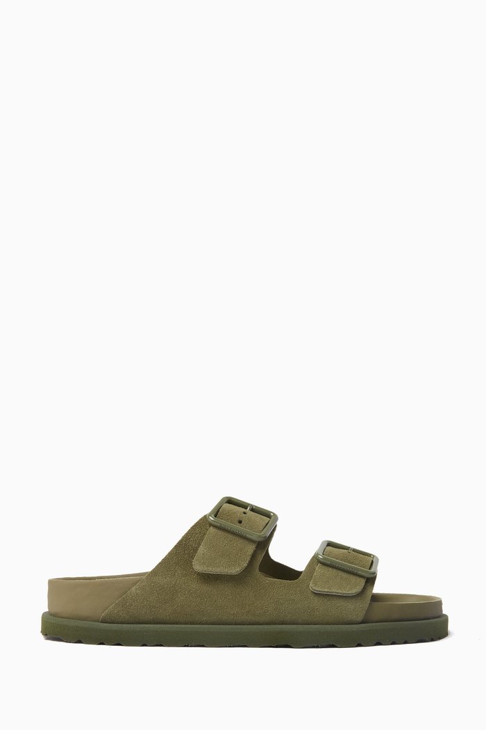 

1774 Arizona Cazador Sandals in Suede, Green