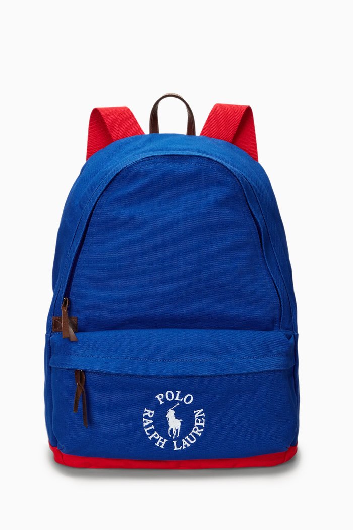 

Logo Backpack in Cotton-canvas, Blue
