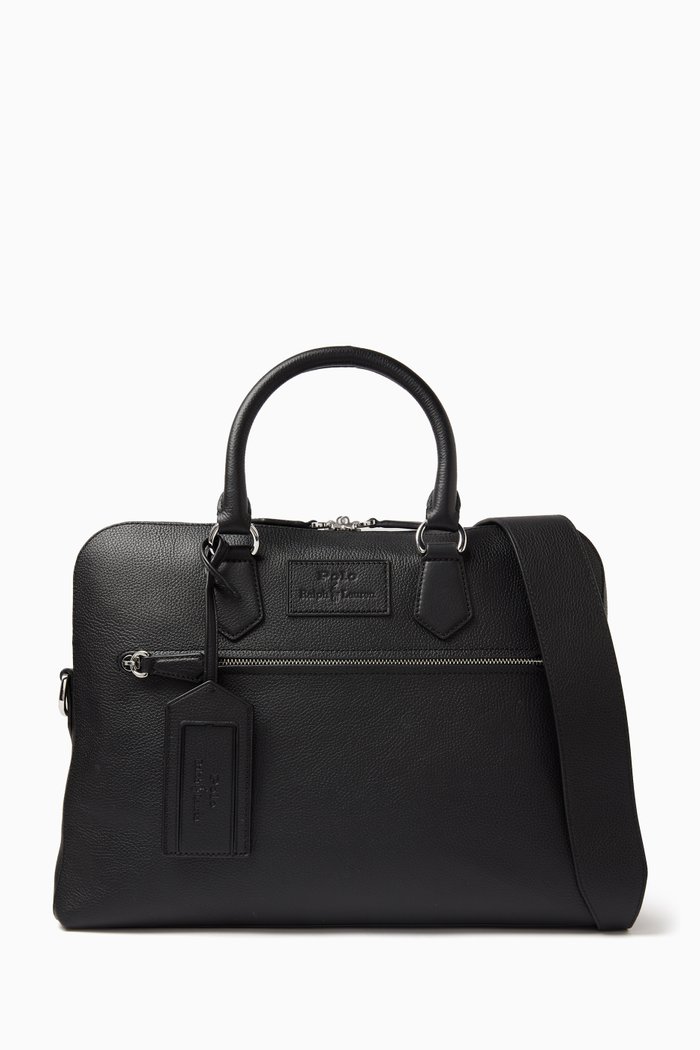 

Commuter Medium Bag in Leather, Black