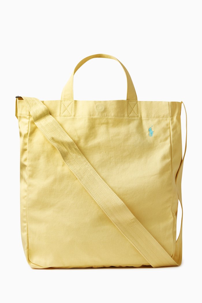 

Large Crossbody Tote Bag in Canvas, Green