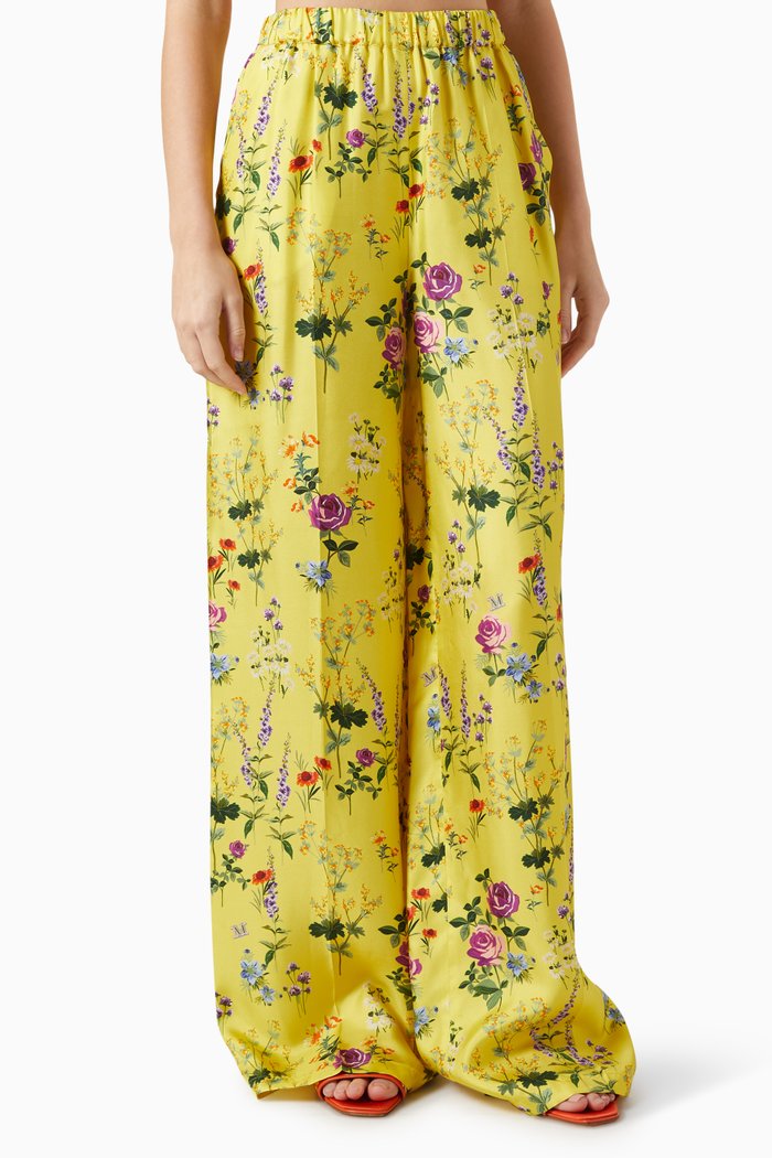 

Yuppy Long Pants in Silk Twill, Yellow