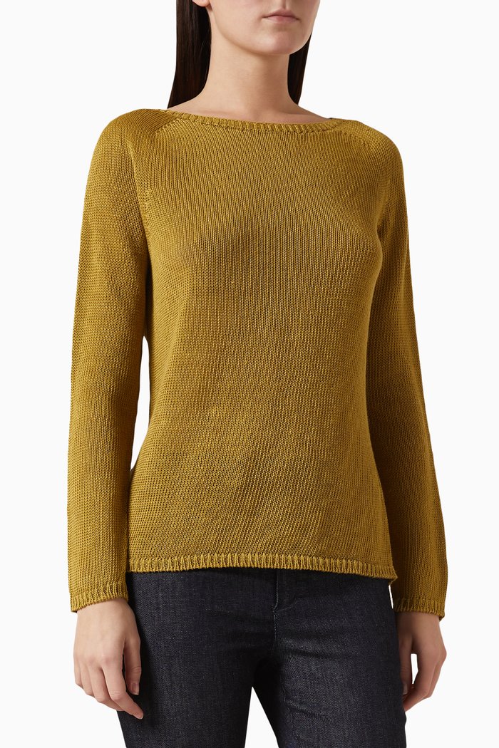 

Giolino Sweater in Linen, Yellow