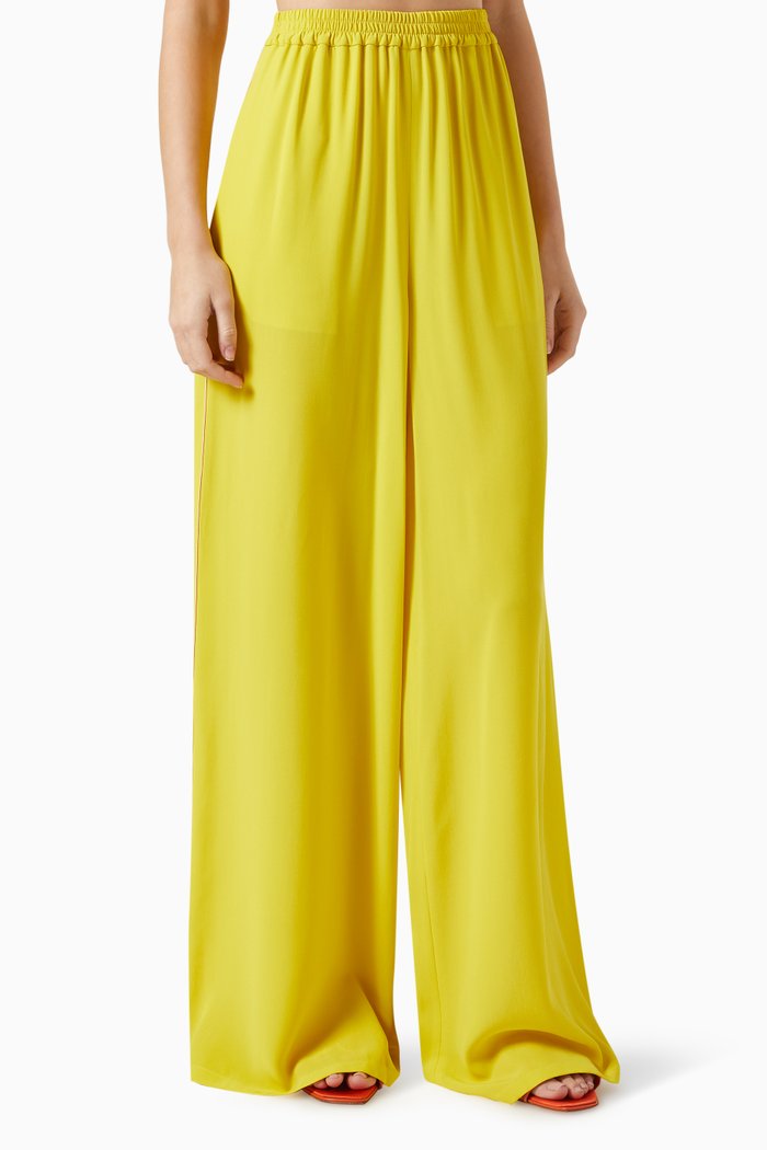 

Cippo Pants in Silk Charmeuse, Yellow