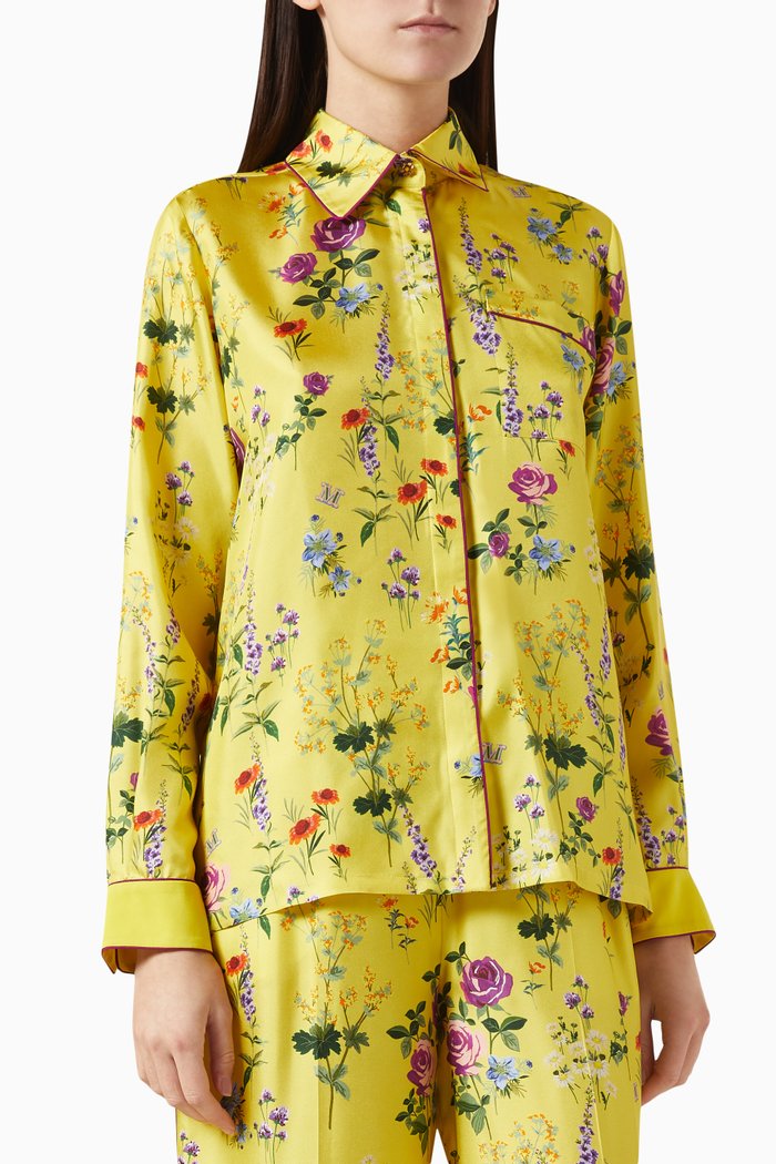 

Balta Shirt in Silk Twill, Yellow