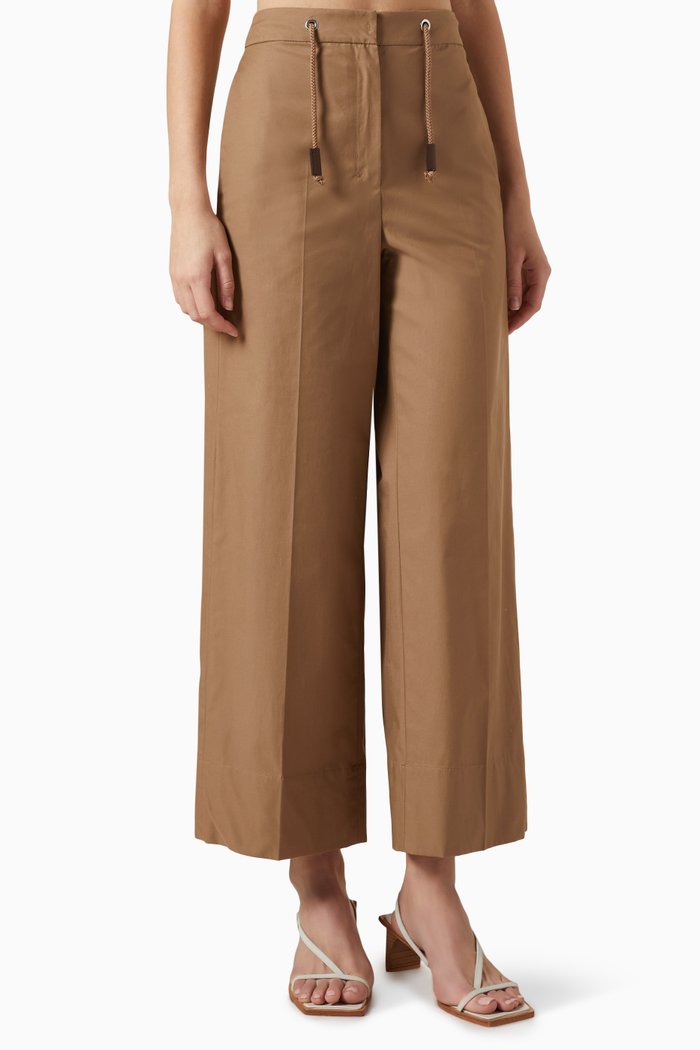 

Ottavo Pants in Cotton Twill, Brown