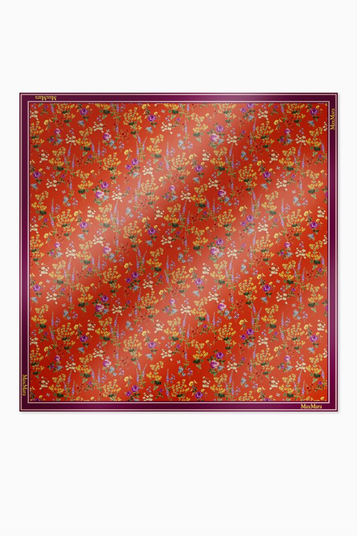 

Valdez Foulard in Silk Twill, Red