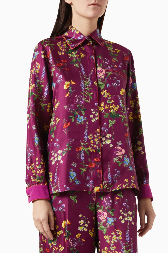 

Balta Shirt in Silk Twill, Purple