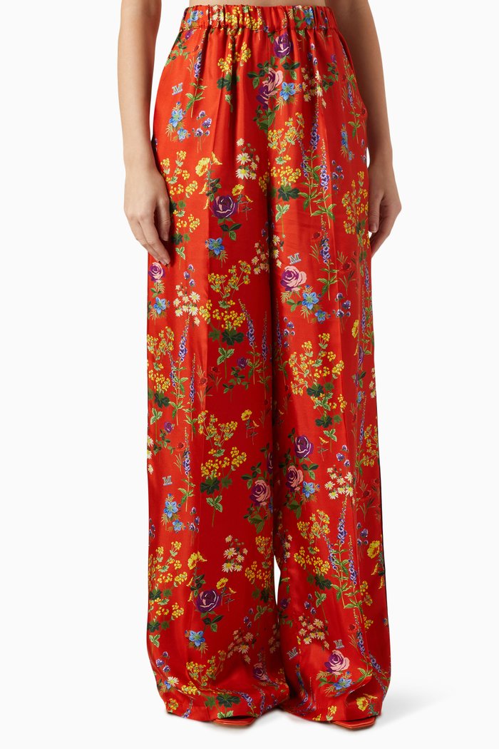

Yuppy Long Pants in Silk Twill, Red