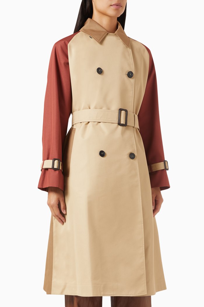 

Canasta Reversible Trench Coat in Cotton-blend, Neutral