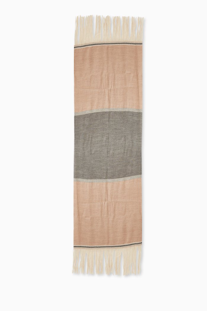 

Aeroso Stole in Hemp & Wool-blend, Brown