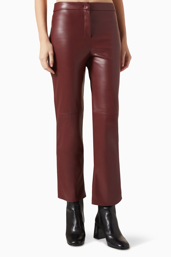 

Sublime Pants in Coated Fabric, Burgundy