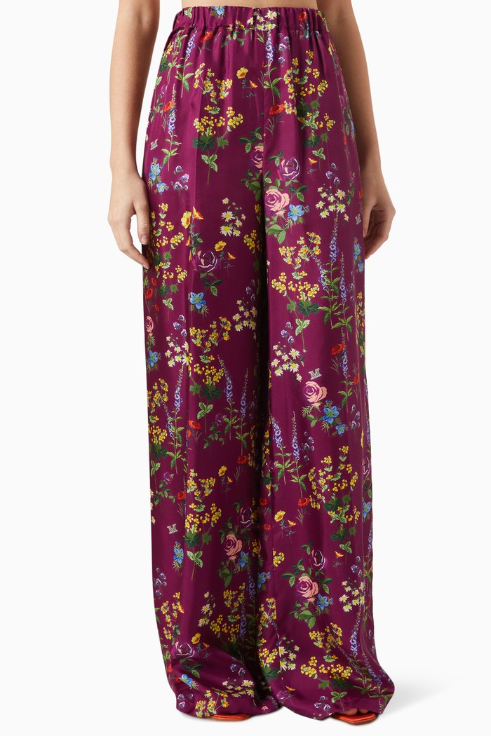 

Yuppy Long Pants in Silk Twill, Purple
