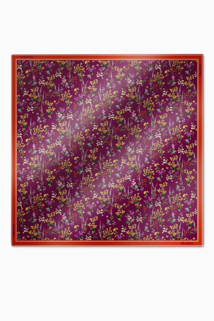 

Valdez Foulard in Silk Twill, Purple