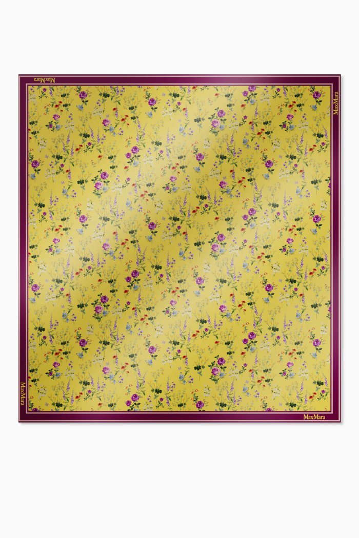 

Valdez Foulard in Silk Twill, Yellow