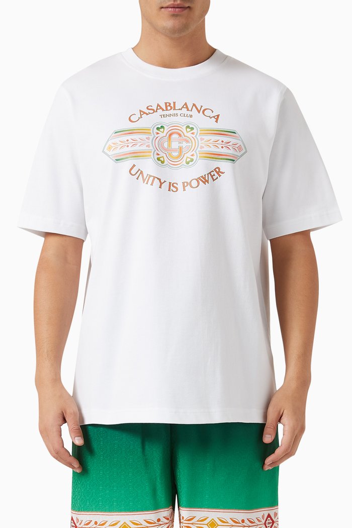 

Unity is Power T-shirt in Cotton, White