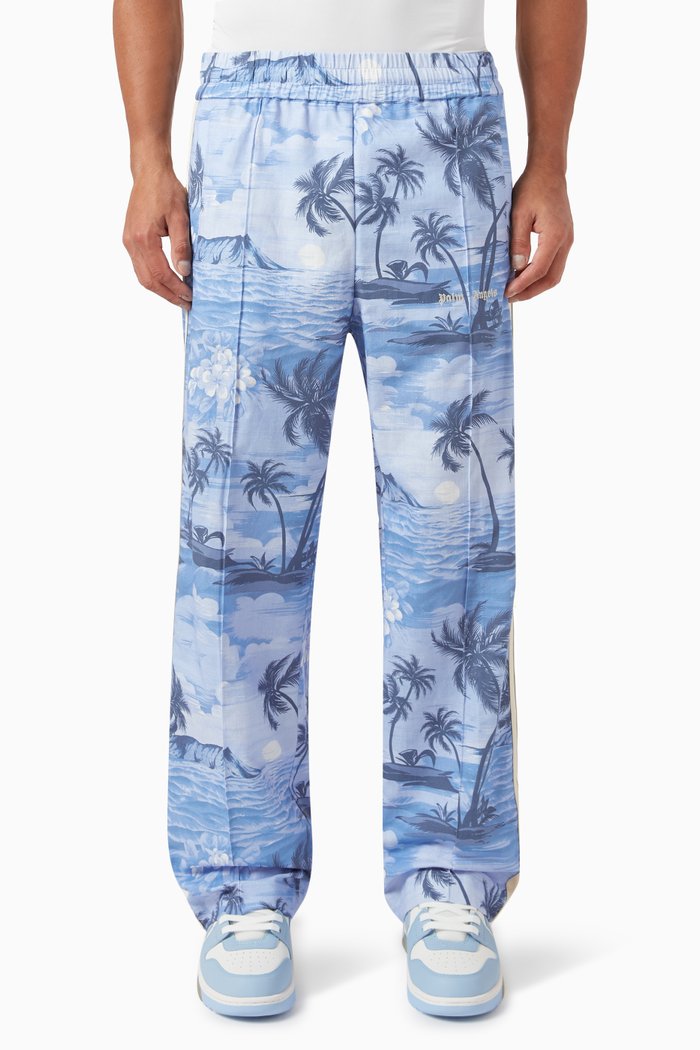 

Sunset Print Track Pants, Blue